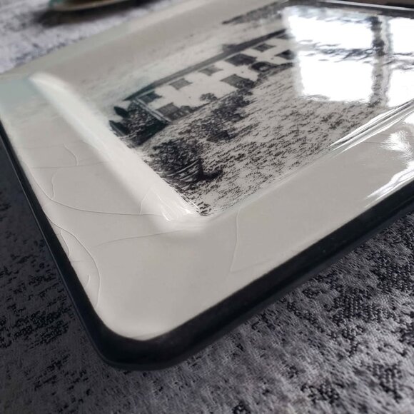 Vintage Brunelli Made in Italy 10" Square Collectable Plate Italian Villa - Picture 7 of 7